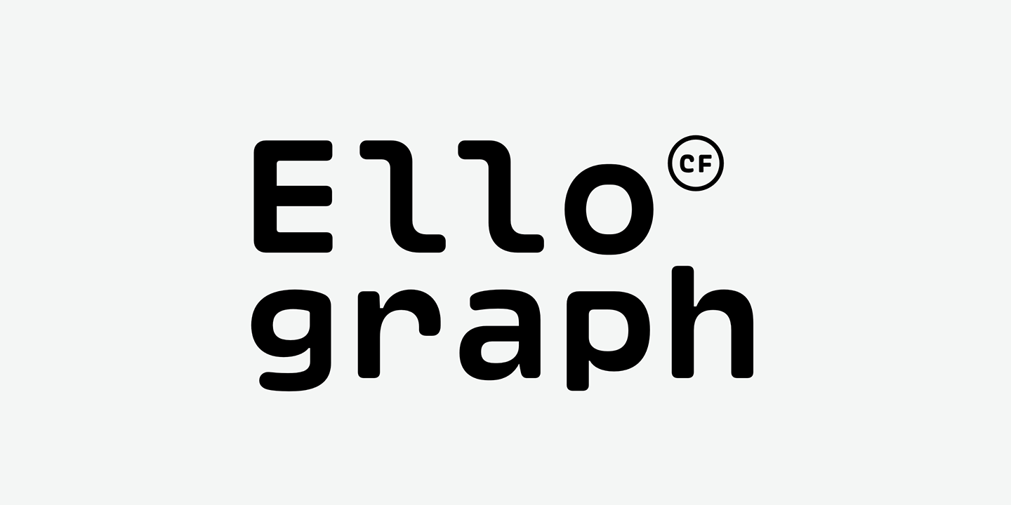Beispiel einer Ellograph CF-Schriftart #1